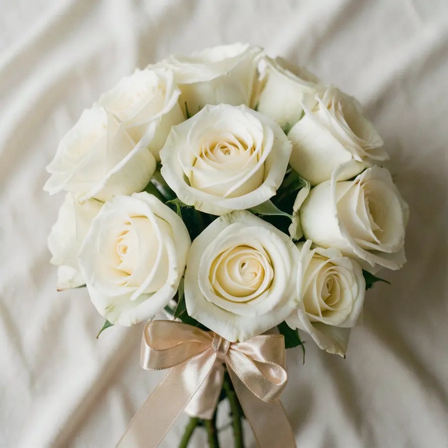 Bouquet Rose Ivoire