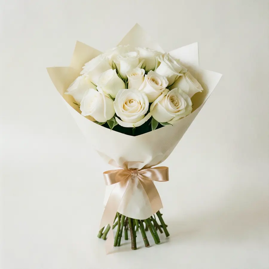 Bouquet Rose Ivoire